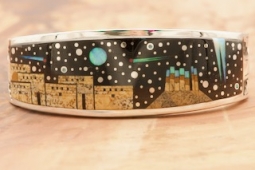 Calvin Begay Starry Night in the Pueblo Bracelet